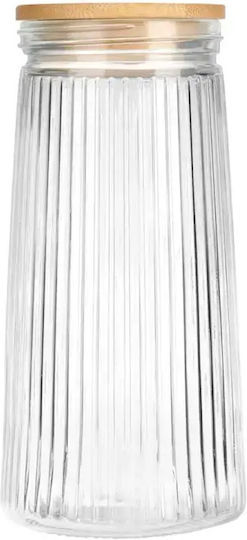 Vilde Vilde Allgemeine Verwendung Glas Transparentes Vasen mit Deckel 1400ml