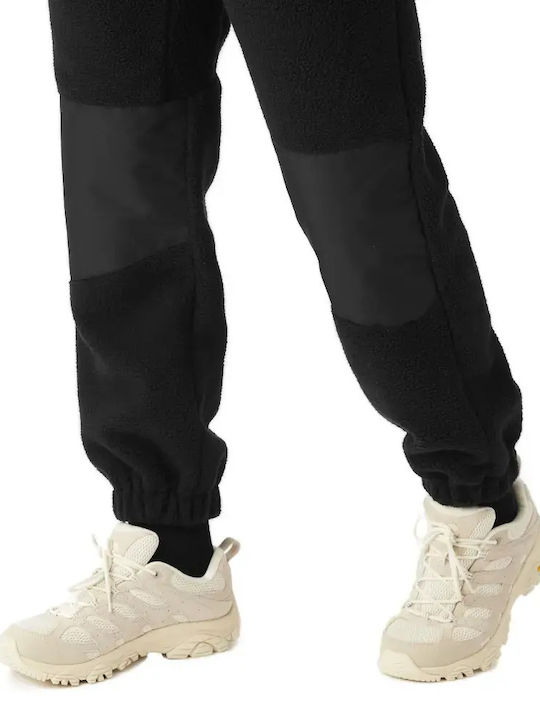 Sweatpants Glossy with Elastic Black