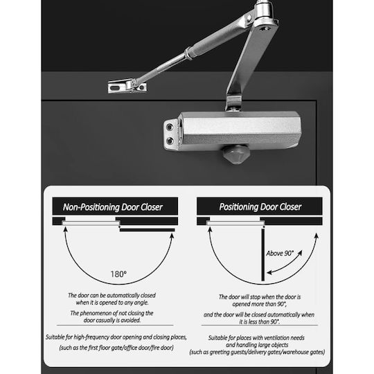 Door Return Mechanism Door Silver