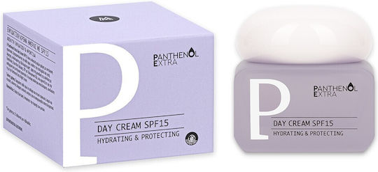 Panthenol Extra Day Cream Ενυδατική Κρέμα Προσώπου Ημέρας με SPF15 με Πανθενόλη 50ml