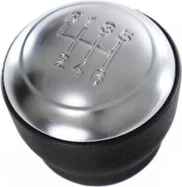 Shift Knob Gear Lever Kia Sportage '06-'10 2wd/4wd Hyundai Tucson '04-'10 6 Speed-r123456 Leather Silver Gzb-ka-901