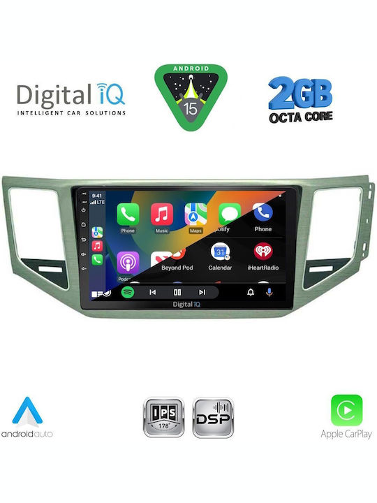 Digital IQ Автомобилна Аудио Система (Блутут/USB/WiFi/GPS/Apple-Carplay/Android-Auto) с Тъчскрийн 10"