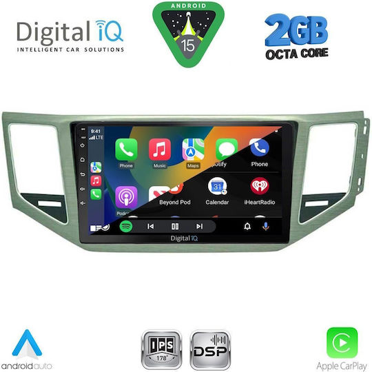 Digital IQ Car Audio System for Mercedes-Benz SL Volkswagen Golf Sportsvan 2014-2021 (Bluetooth/USB/WiFi/GPS/Apple-Carplay/Android-Auto) with Touch Screen 10"