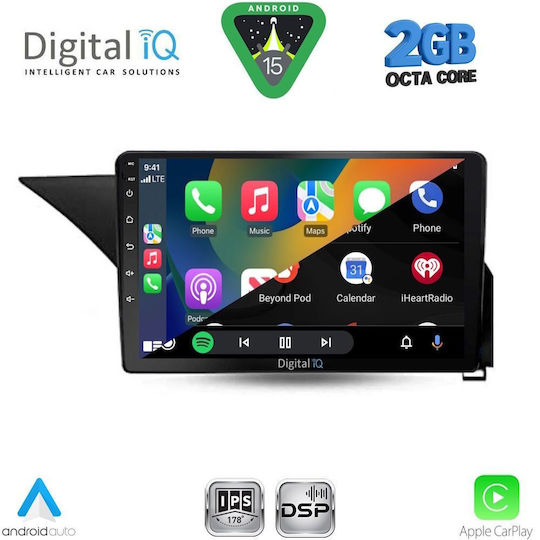 Digital IQ Car Audio System for Mercedes-Benz E Class 2012-2014 (Bluetooth/USB/WiFi/GPS/Apple-Carplay/Android-Auto) with Touch Screen 10"