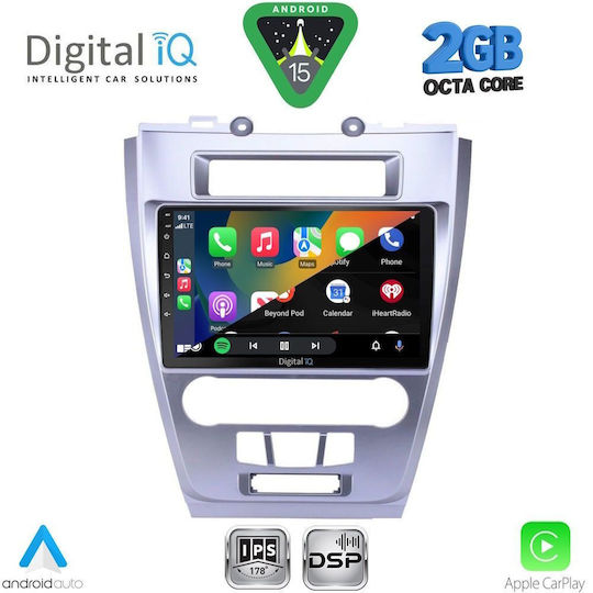 Digital IQ Ηχοσύστημα Αυτοκινήτου για Ford Fusion 2012-2017 (Bluetooth/USB/WiFi/GPS/Apple-Carplay/Android-Auto) με Οθόνη Αφής 10"