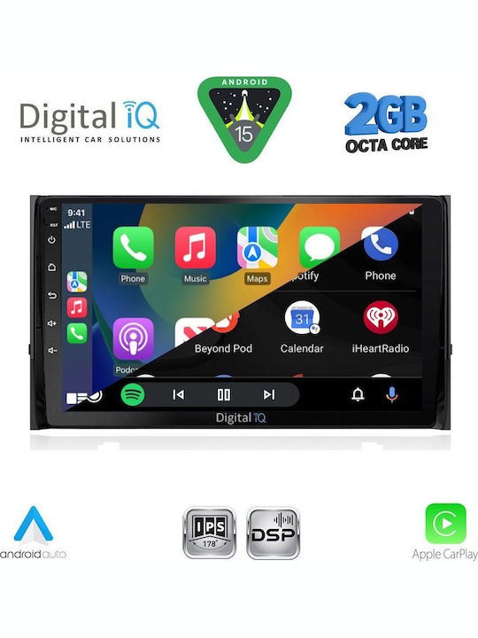 Digital IQ Car Audio System for Skoda Karoq / Kodiaq 2016 (Bluetooth/USB/WiFi/GPS/Apple-Carplay/Android-Auto) with Touch Screen 10"
