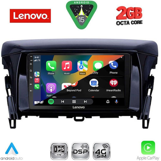 Lenovo Автомобилна Аудио Система (Блутут/USB/WiFi/GPS/Apple-Carplay/Android-Auto) с Тъчскрийн 9"