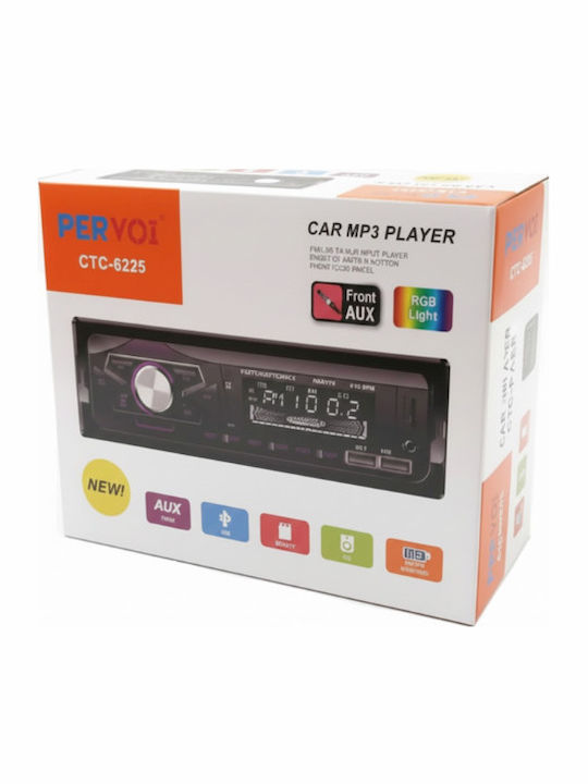 PerVoi Sistem Audio Auto 1DIN (Bluetooth/USB)