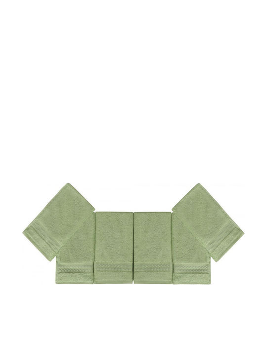Hobby Home Prosop De Mână 30x50cm Verde 6 Bucăți Greutate 500gsm