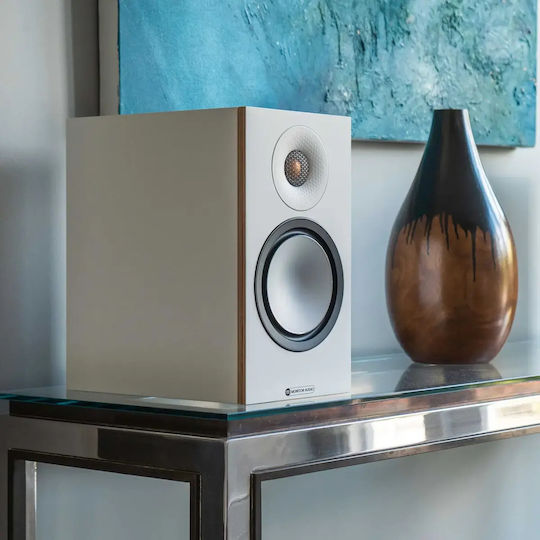 Monitor Audio Bronze 50 7G Paar Hi-Fi Lautsprecher Buch selbst 100W 2 Anzahl von Fahrern B18.5xT32.8xH33.5cm. Weiß