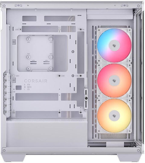 Corsair 3500X RS-R ARGB Gaming Midi Tower Computer Case with Side Window White