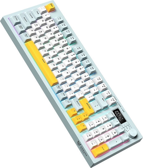 Onikuma G80 Drahtlos Gaming Tastatur mit RGB-Beleuchtung (Englisch US) Mehrfarbig
