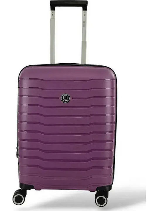 Rain Travel Suitcases Hard Purple with 4 Wheels Set of 2pcs RB80134-SET2-M-S-PURPLE