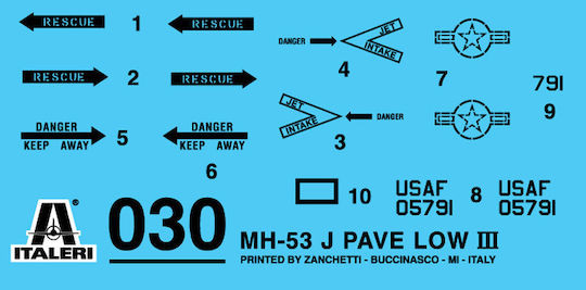 Italeri Kit 1/72 Mh 53j Stallion Pave Low Iii 030