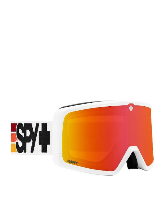 Spy Megalith Ski & Snowboard Goggles Kids White with Lens in Red Color