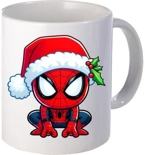 Ceramic White Mug 11oz Little Spider Christmas