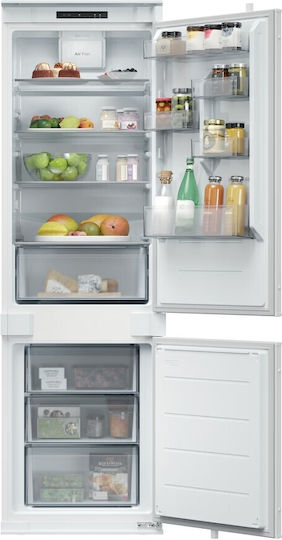 Candy Εντοιχιζόμενος Ψυγειοκαταψύκτης 268lt Υ177.2xΠ54xΒ55εκ. Λευκός CNBQL3518EV