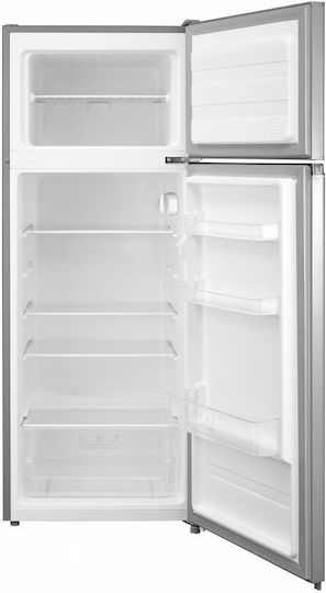 Heinner Double Door Refrigerator 204lt H143xW55xD55cm Silver HF-M24ESE++
