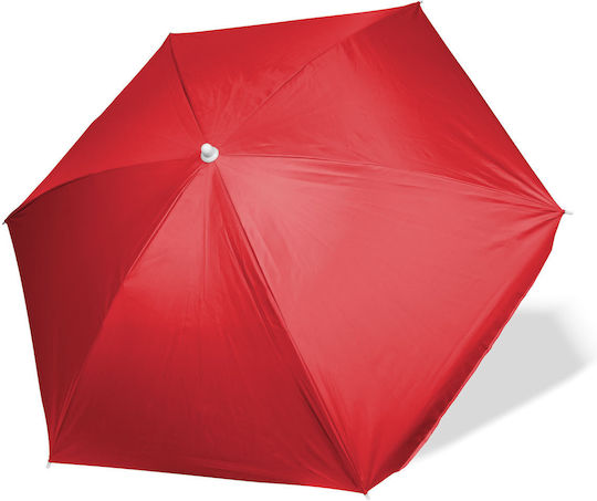 Alista Home Umbrelă Pliabilă De Plajă Diametru 1.55m Cu Protecție UV Roșie