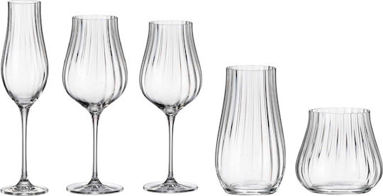 Σετ Κρυστάλλινα Ποτήρια Limosa Optic Crystal Bohemia – 30τμχ