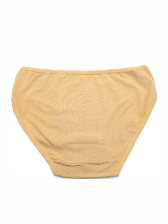 Cotton Women's Briefs Beige