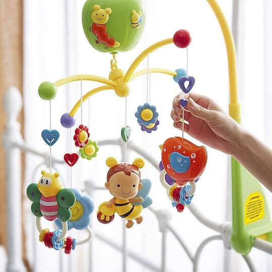 Mobile für Kinderbett mit Musik und Rotation für 0++ Monate