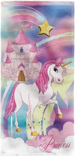 Carmel Kinder-Strandtuch Doppelseitig Einhorn 70x140cm