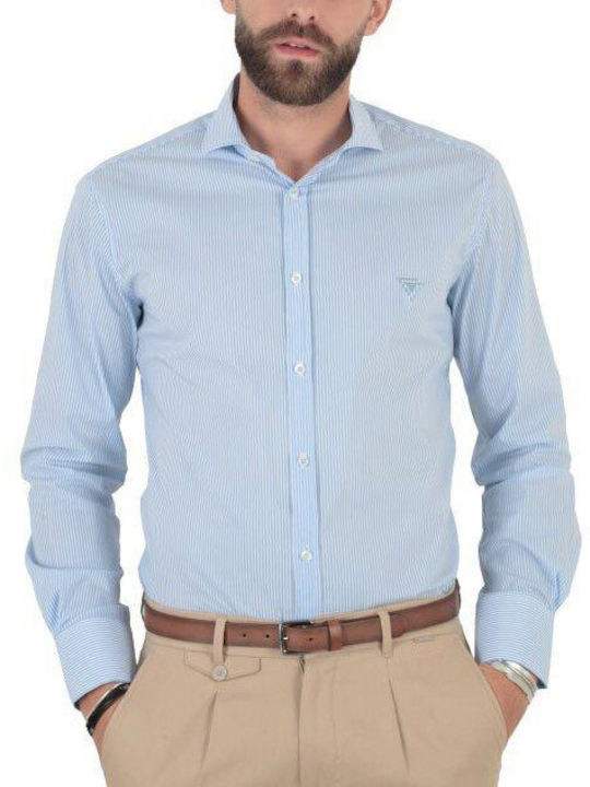 Long-sleeved Shirt Striped White