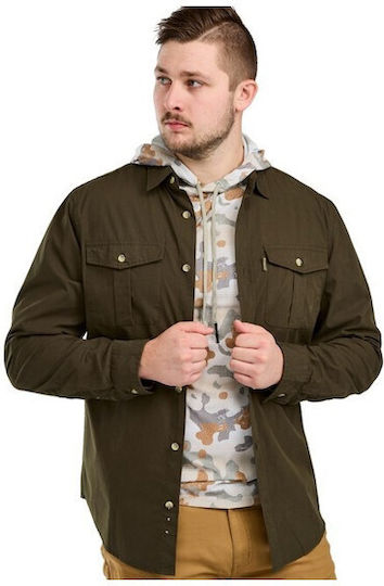 Men's Pinewood Safari L S Shirt Color Moss Green Size L