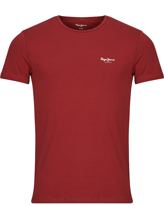 Original Basic T-Shirt Burgundisch