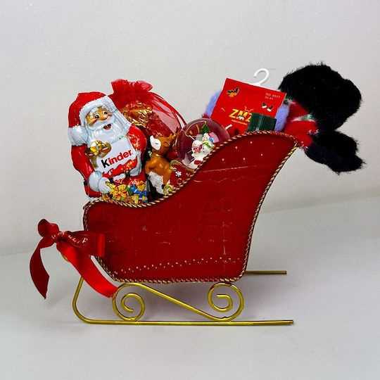 Pachet De Bucurie De Crăciun Sanie Decorativă Umplută Cu Bomboane Ornament Decorativ Șosete Tematice Uleiuri Parfumate Aroma Land Moș Crăciun Kinder