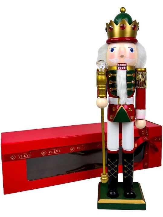 Velve Nutcracker de Crăciun Lemn Verde