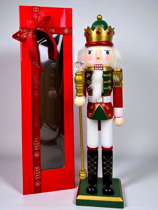 Velve Nutcracker de Crăciun Lemn Verde