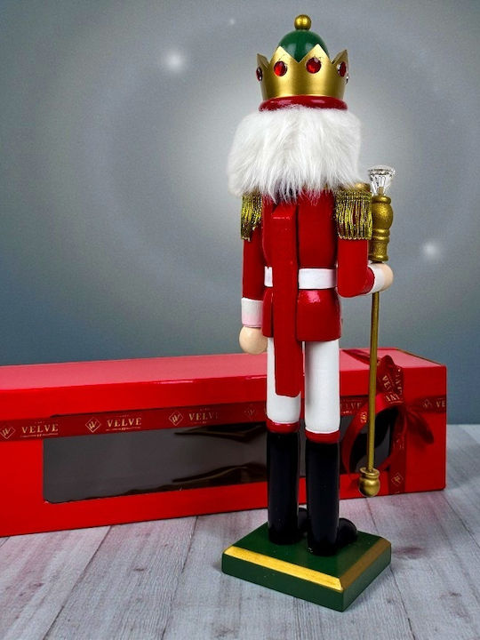 Velve Nutcracker de Crăciun Lemn Verde