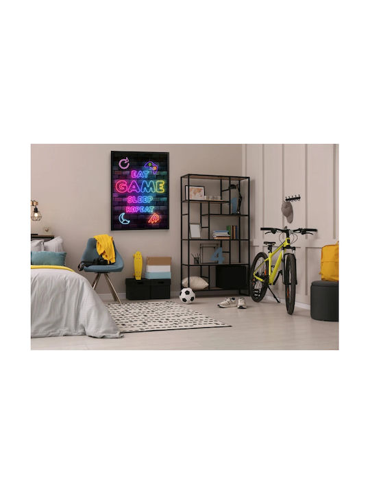 Decowalls Kids Wall Art with Black Frame from Wood 70x100cm