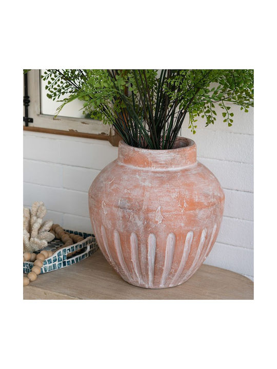 Artekko Decorative Vase Candia Orange 34.5x34.5x36.5cm