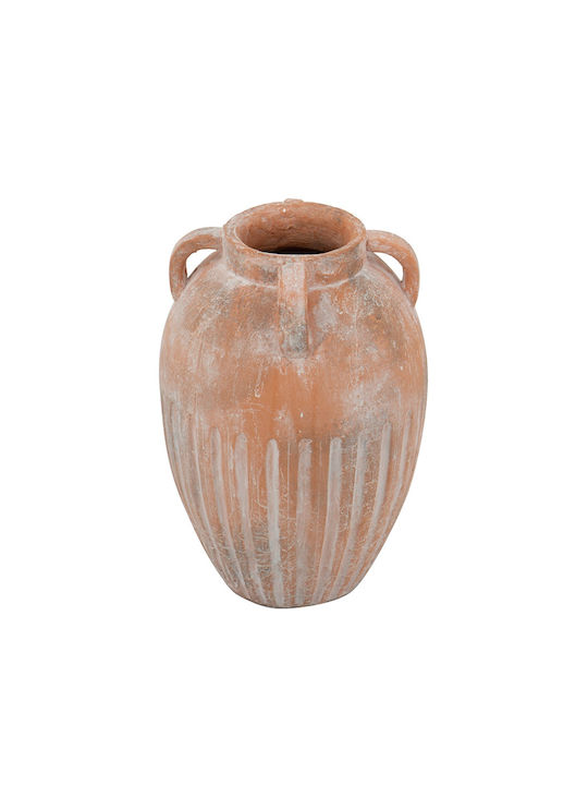 Artekko Decorative Vase Candia Orange 25.5x25.5x36cm