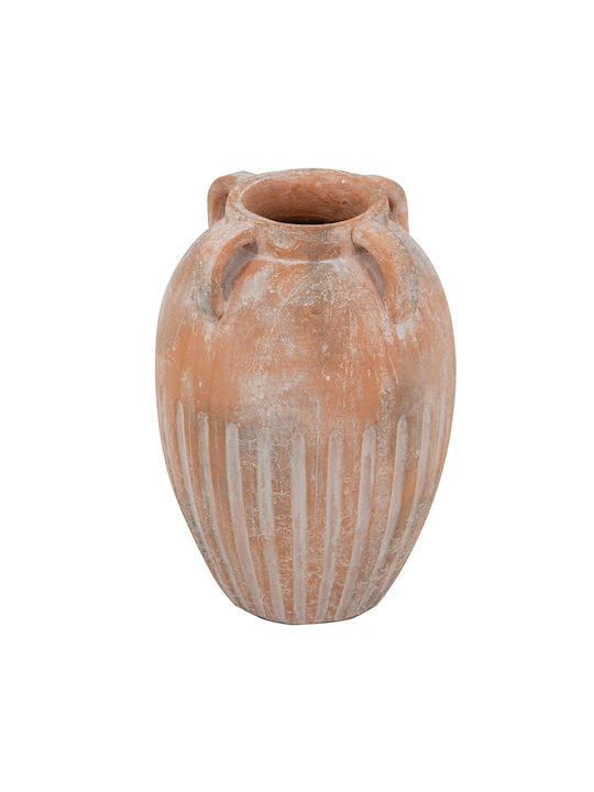 Artekko Decorative Vase Candia Orange 25.5x25.5x36cm