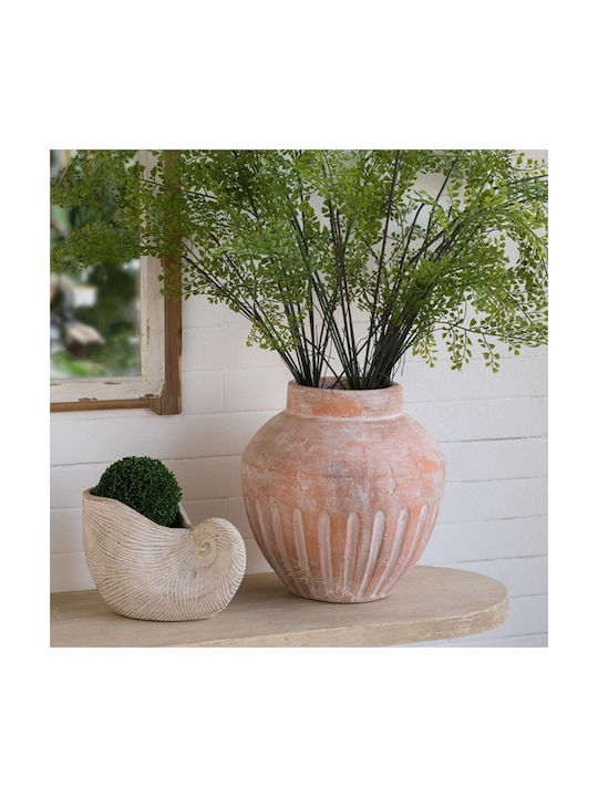 Artekko Decorative Vase Candia Orange 34.5x34.5x36.5cm