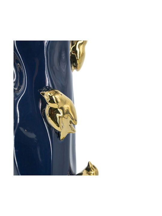 Artekko Decorative Vase Bird Blue 20.5x20.5x39.5cm