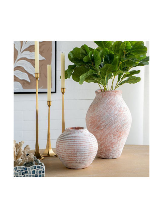 Artekko Decorative Vase Candia Orange 26x26x38cm
