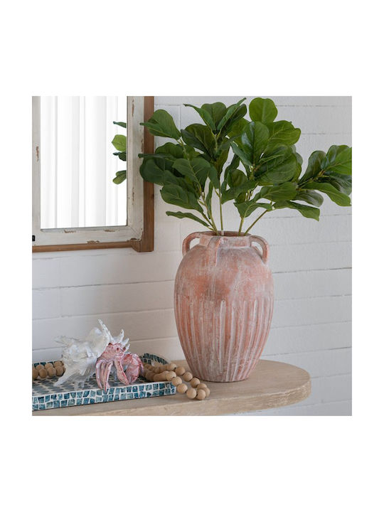 Artekko Decorative Vase Candia Orange 25.5x25.5x36cm