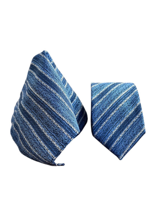 Giovani Rossi Men's Tie Set in Blue Color