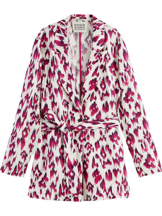 Scotch & Soda Blazer pentru femei Sacou Fuchsia