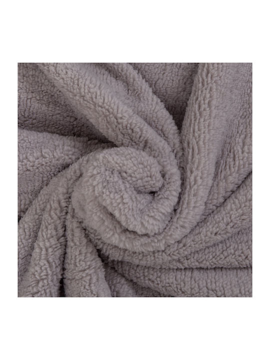 Kraft World Sherpa Decke Übergröße 220x240cm Grau MONICA-Grau
