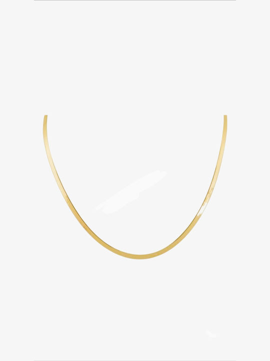 Γυναικείο Κολιέ Χρυσό Snake Chain K9 Bαρος:4.10gr
