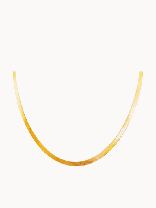 Γυναικείο Κολιέ Χρυσό Snake Chain K9 Bαρος:4.10gr