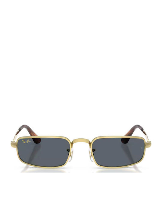 Ray Ban Unisex Γυαλιά Ηλίου με Χρυσό Μεταλλικό Σκελετό και Μπλε Φακό RB3927 001/R5