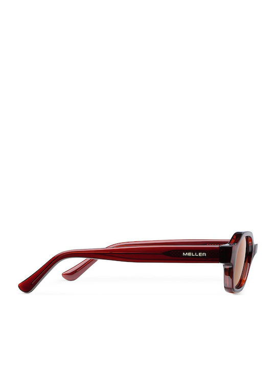 Meller Cumbi Women's Sunglasses with Burgundy Plastic Frame and Brown Polarized Lens CU-MAROONGBROWN