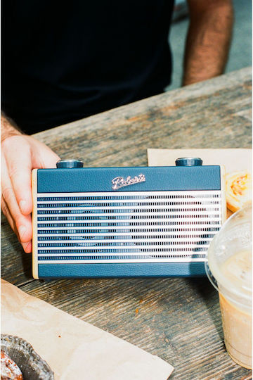 Roberts Rambler Uno Tabletop Radio Electric DAB+ with Bluetooth Navy Blue